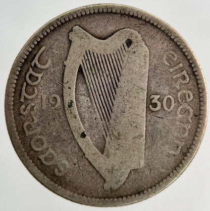 1930 Irish Shilling Silver Coin | Collectable Grade