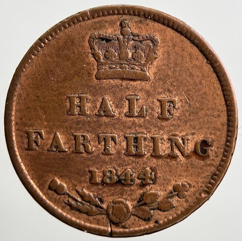 1844 Victoria Half - Farthing Coin | Fine Collectable Grade | a2153