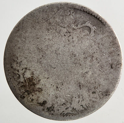 British Victoria Threepence Silver Coin | Worn Grade
