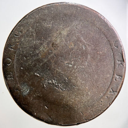 1797 Cartwheel George III 3rd Penny Coin | Worn Grade | a2823