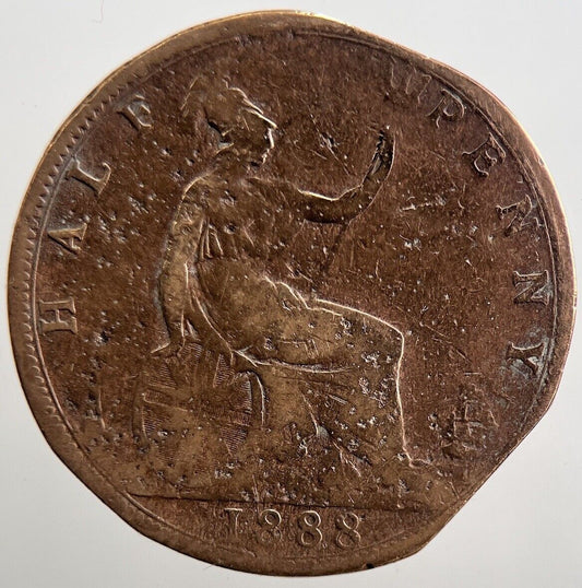 1888 Victoria Half - Penny Coin | Collectable Grade | a3810