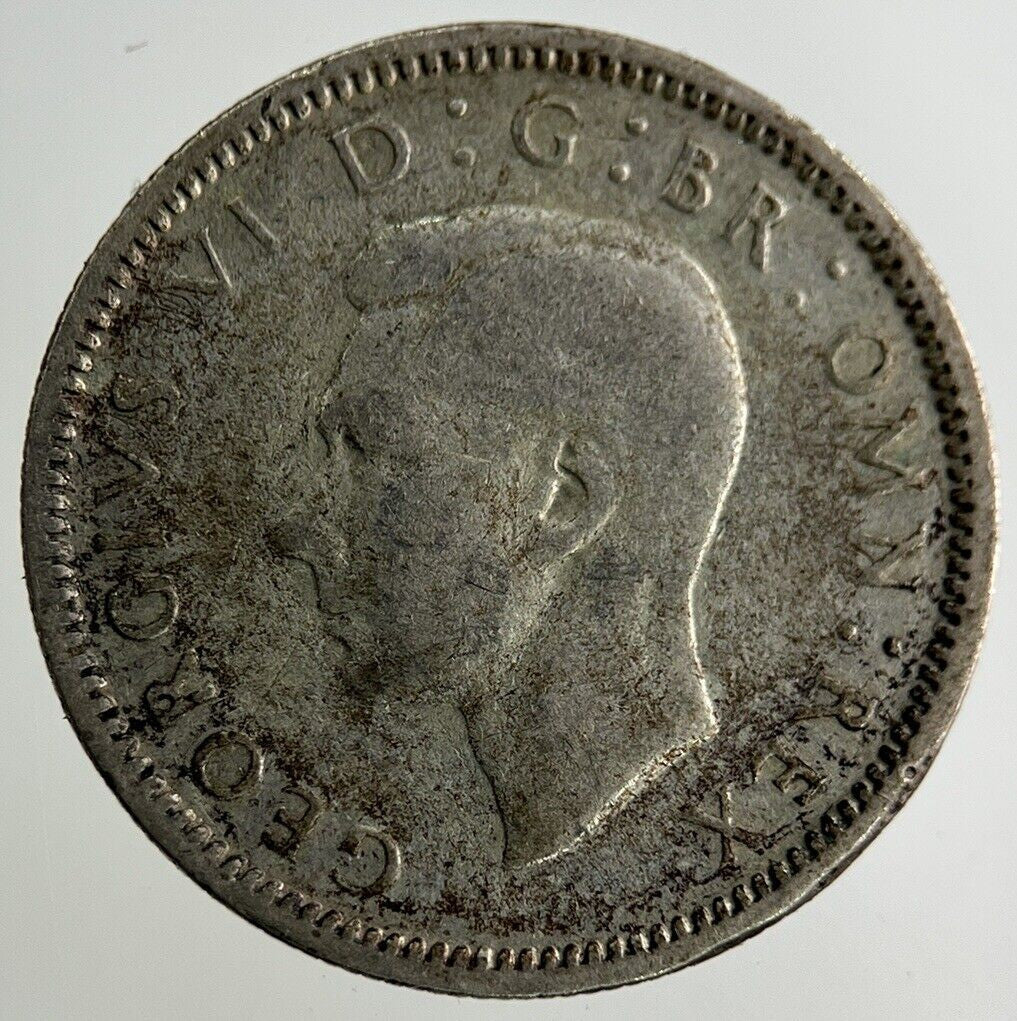 1944 George VI Sixpence Silver Coin | Fine Collectable Grade