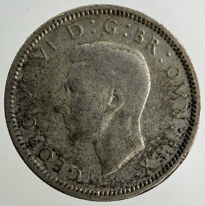 1944 George VI Sixpence Silver Coin | Fine Collectable Grade