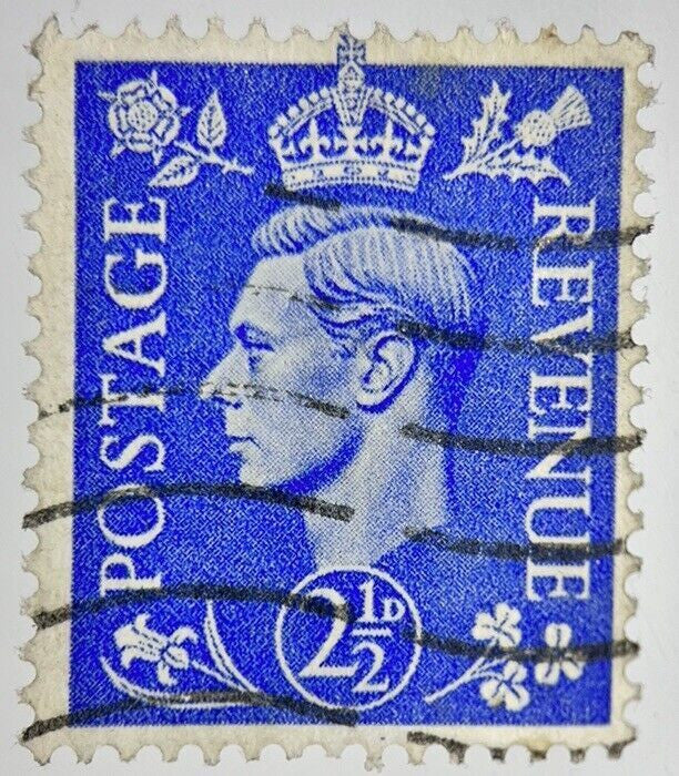 British George VI Two - Half - Pence Stamp | Collectable Grade