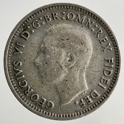 1949 Australia Threepence Silver Coin | Fine Collectable Grade
