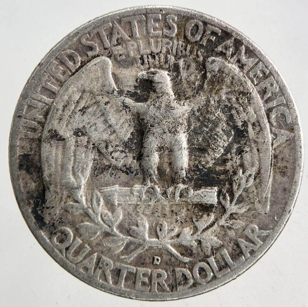 1958 - D US USA Quarter Dollar Silver Coin | Collectable Grade