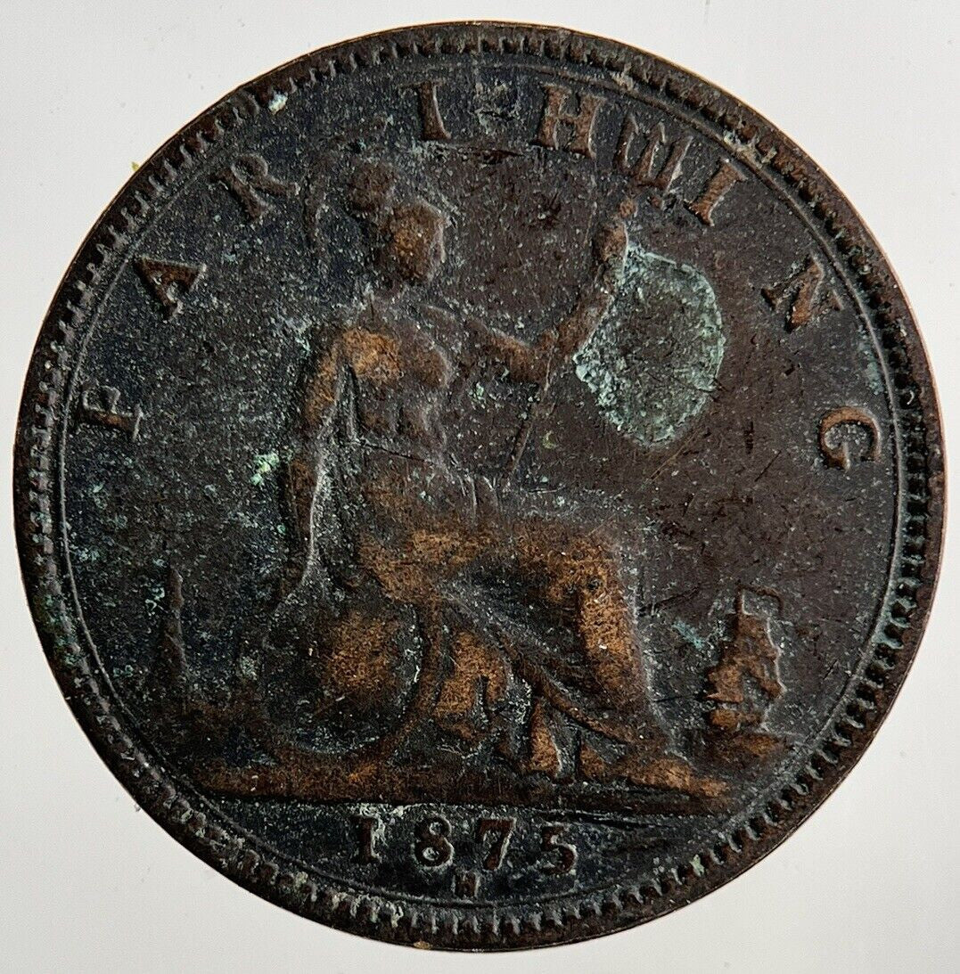 1875 - H Victoria Farthing Coin | Collectable Grade