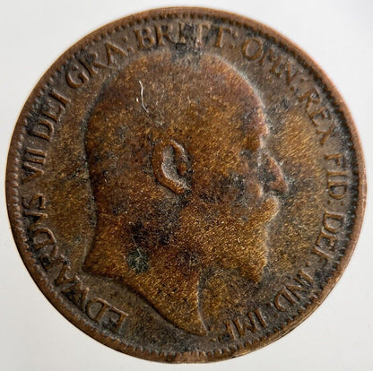 1909 Edward VII Farthing Coin | Collectable Grade