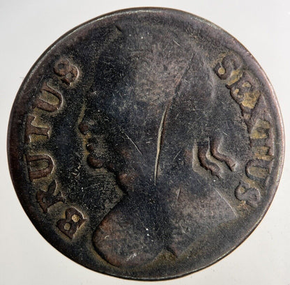 1771 British Brutus Evasion Half - Penny Coin | Collectable Grade
