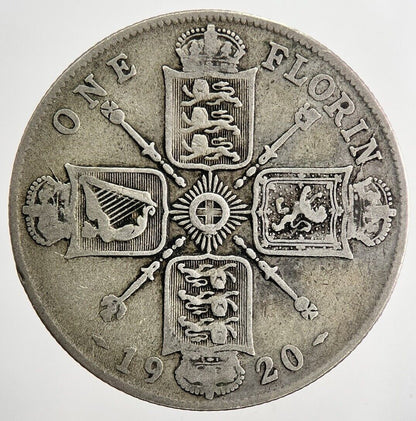 1920 George V Florin Silver Coin | Collectable Grade | a7909