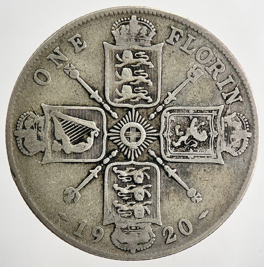 1920 George V Florin Silver Coin | Collectable Grade | a7909