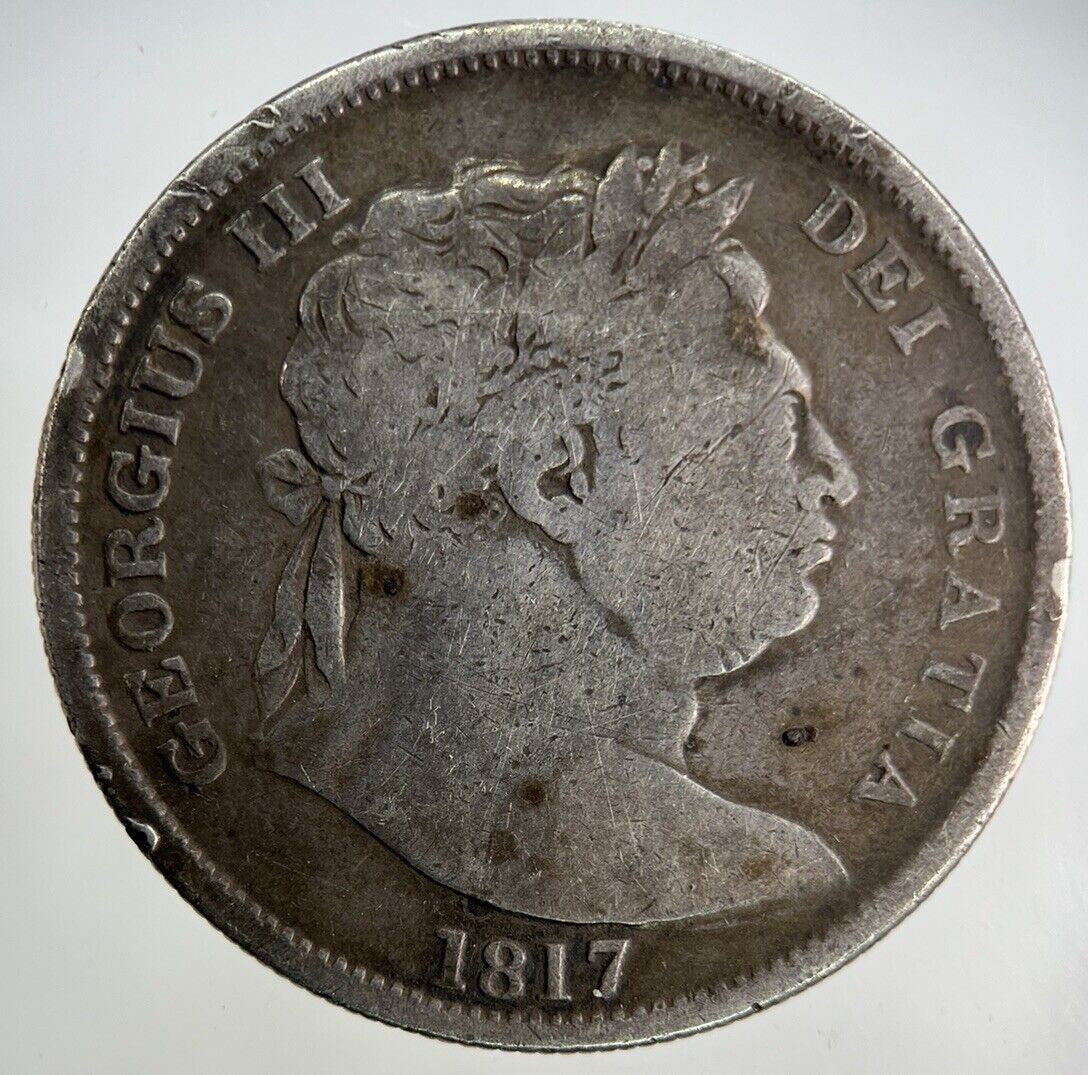1817 George III 3rd Half - Crown Silver Coin | Fine Collectable Grade