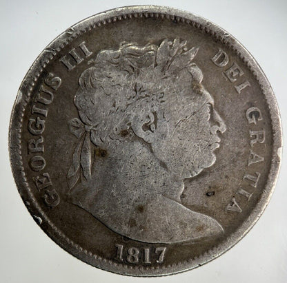 1817 George III 3rd Half - Crown Silver Coin | Fine Collectable Grade
