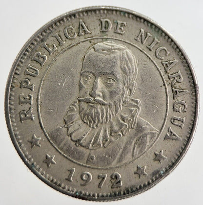 1972 Nicaragua Dios 1 Confiamos Cordoba Coin | Very High Grade | a8928