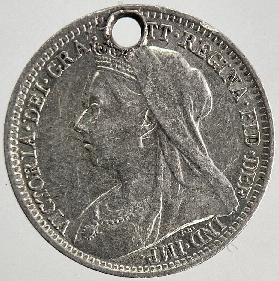 1899 Victoria Threepence Silver Coin | Very High Grade | a8629
