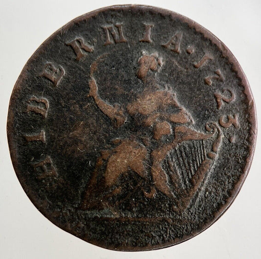 1723 Irish Farthing Coin | Fine Collectable Grade