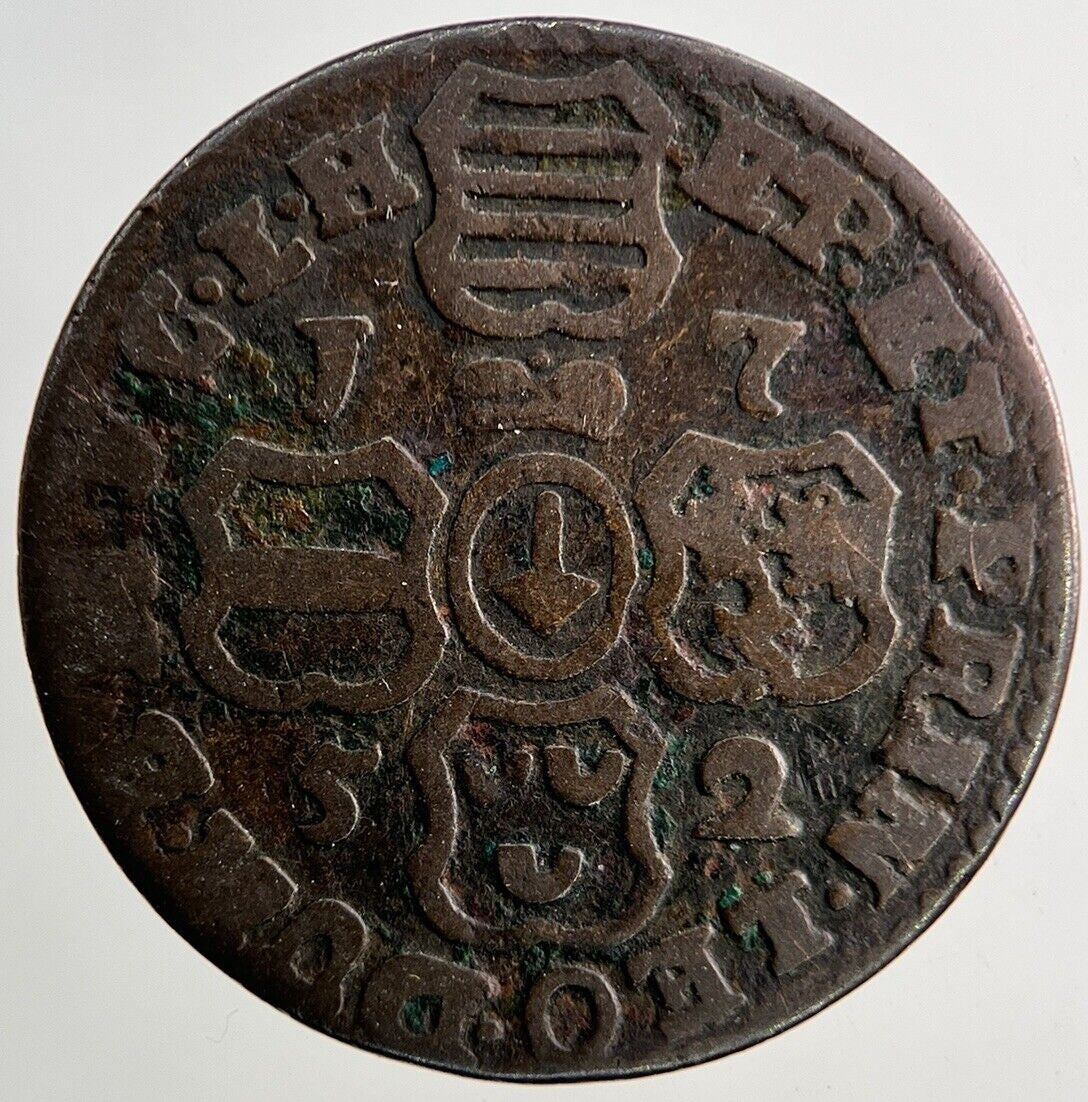 1752 Liard Bavaria Belgium States Coin | Collectable Grade