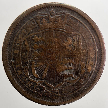 Old Copper Forgery George III Shilling Coin | Collectable Grade | a5687