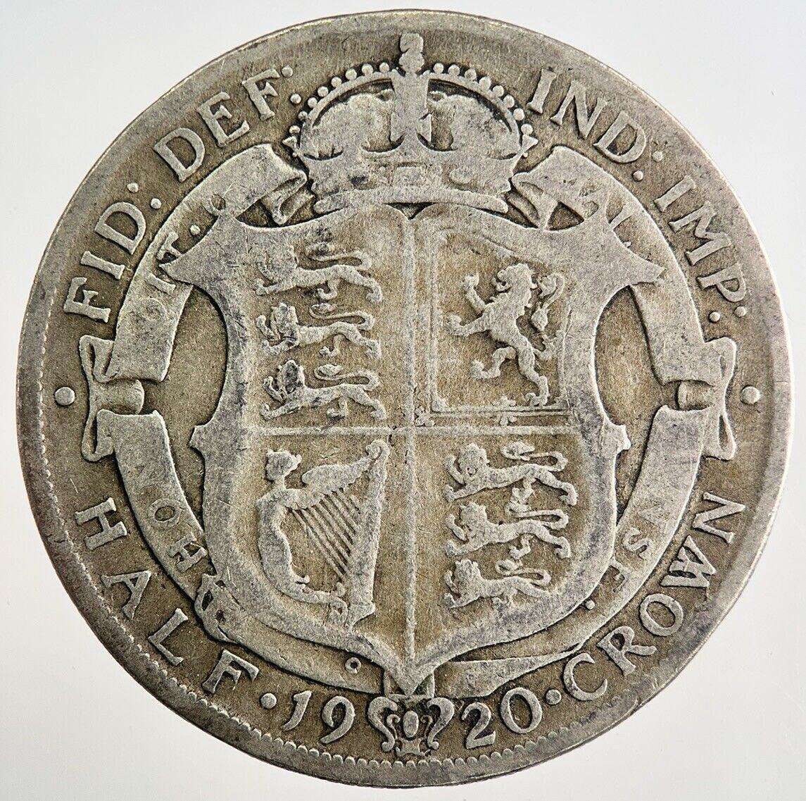 1920 George V Half - Crown Silver Coin | Collectable Grade | a8121