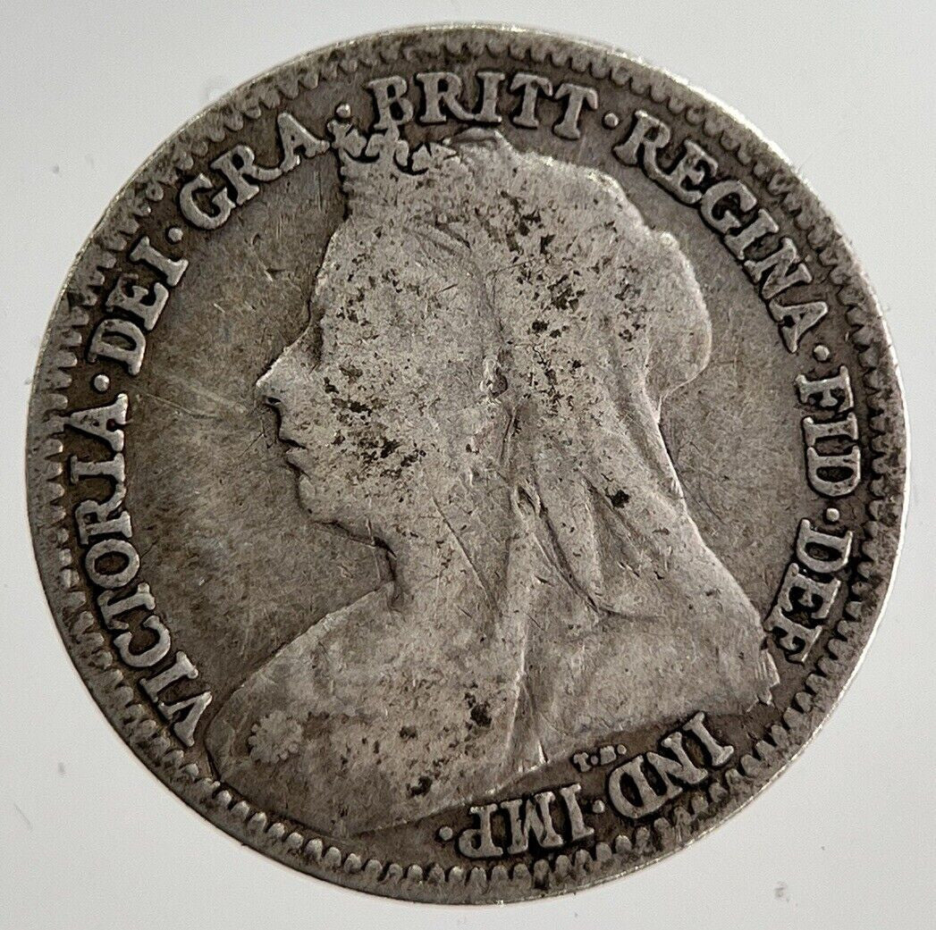 1896 Victoria Threepence Silver Coin | Fine Collectable Grade | a8547