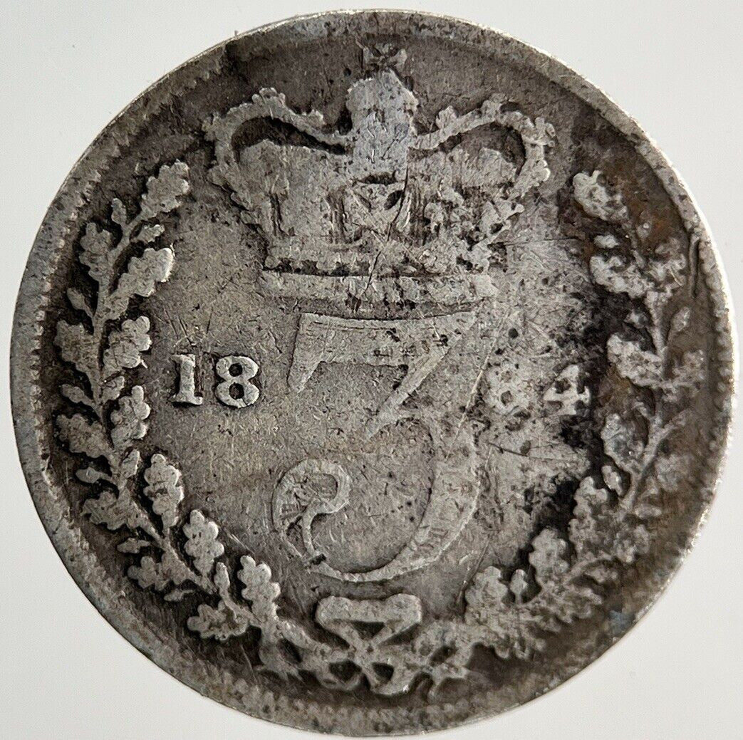 1884 Victoria Threepence Silver Coin | Collectable Grade