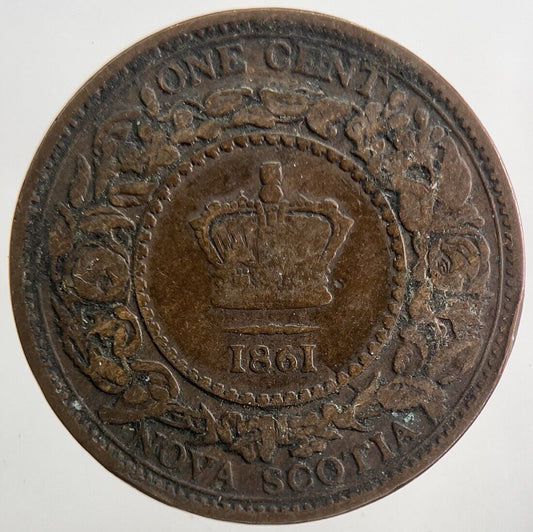 1861 Canada Nova Scotia 1 Cent Coin | Collectable Grade