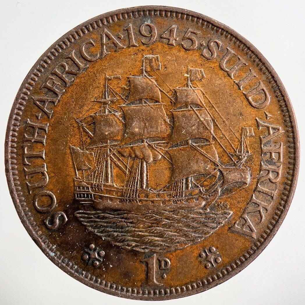 1945 South Africa One Penny Coin | Very High Grade