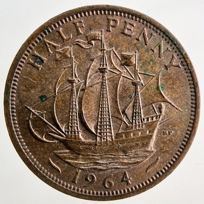 1964 Elizabeth II 2nd Half - Penny Coin | Very Fine Grade