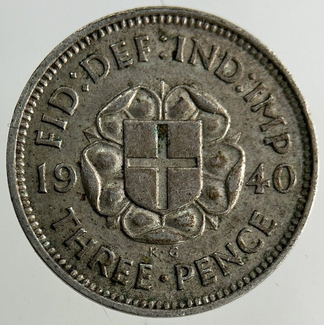 1940 George VI Threepence Silver Coin | Very High Grade