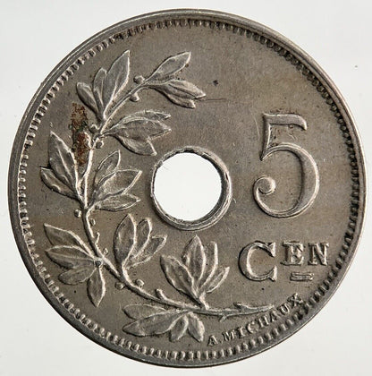 1914 Belgium 5 Centimes Coin | Very High Grade