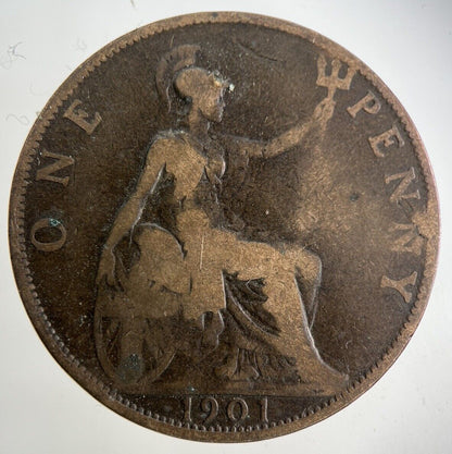 1901 Victoria One Penny Coin | Collectable Grade