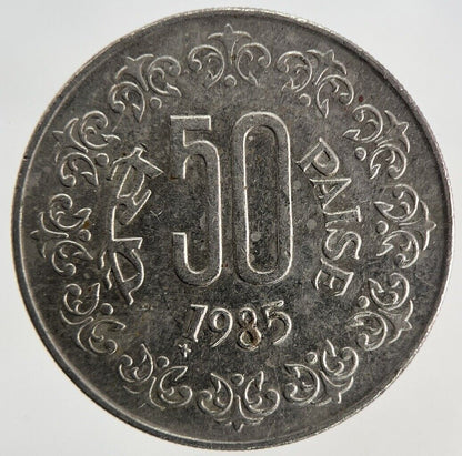 1985 India 50 Paise Coin | Fine Collectable Grade