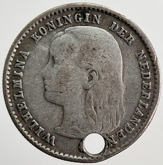 1897 Netherlands 10 Cents Silver Coin | Fine Collectable Grade | a6219