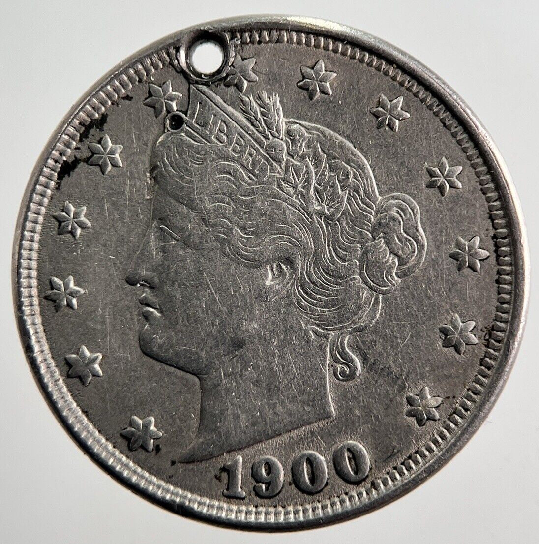 1900 US USA Nickel V 5 Cent Coin | Fine Collectable Grade