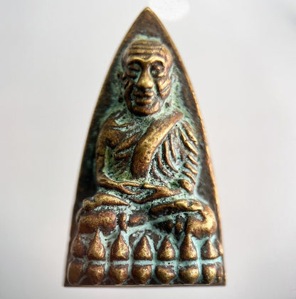 Old Thailand Brass Monk Buddha Statue Ornament | Height 3.5cm | a2802
