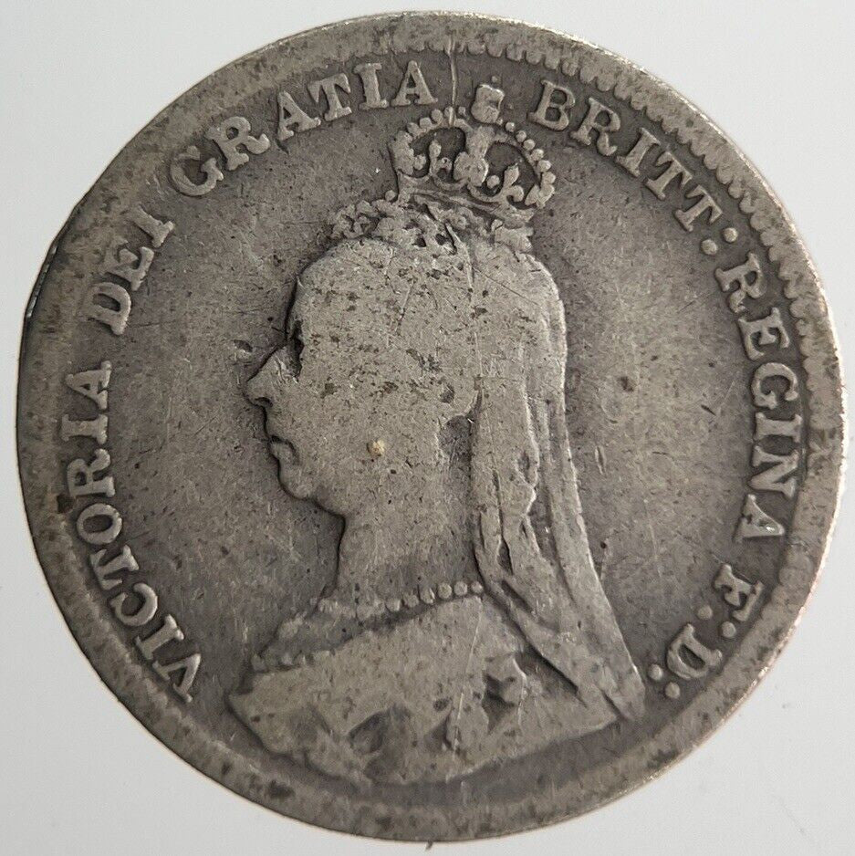 1891 Victoria Threepence Silver Coin | Collectable Grade | a4545