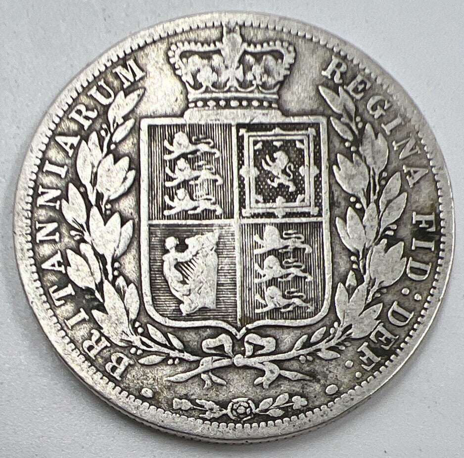 1885 Victoria Half-Crown | British Silver Coin | Collectable Grade | a1220