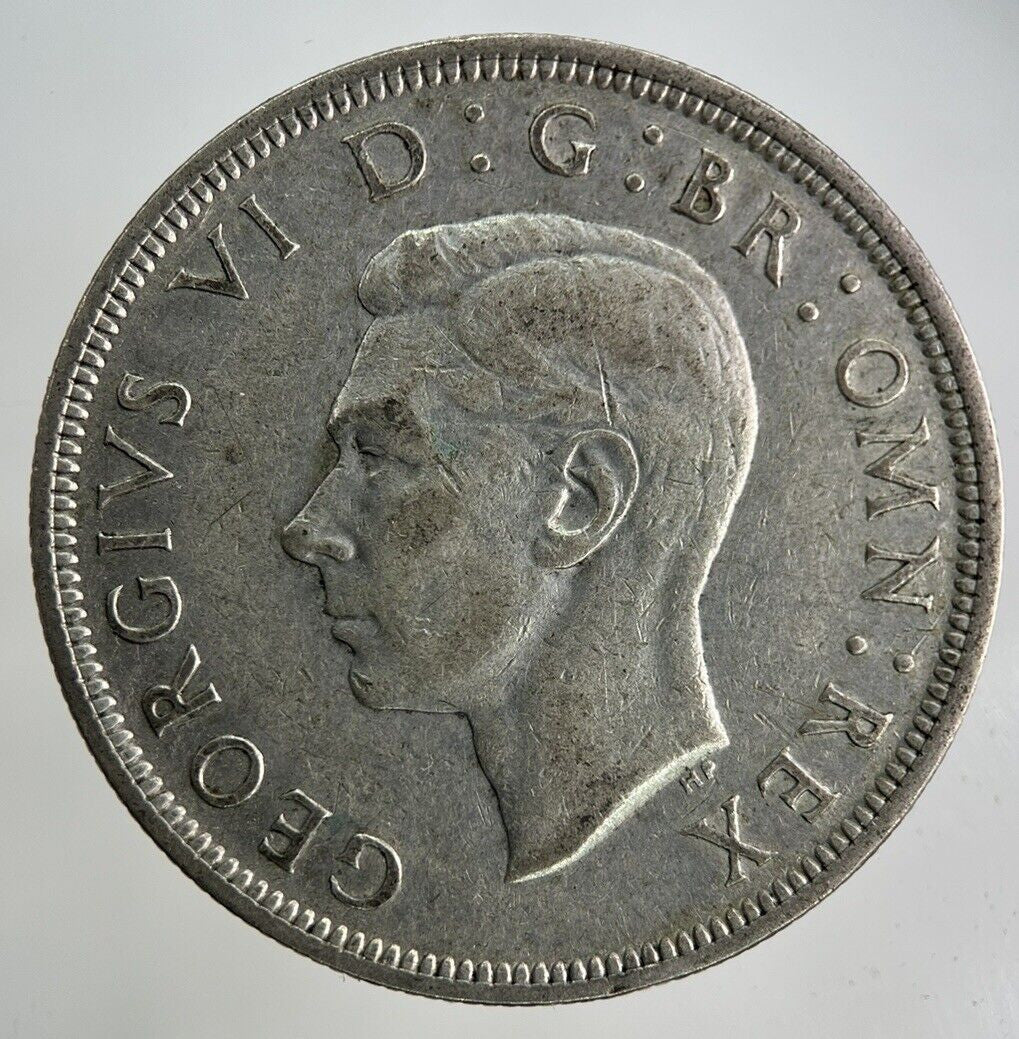 1938 George VI Half - Crown Silver Coin | Fine Collectable Grade