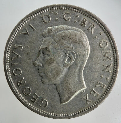 1938 George VI Half - Crown Silver Coin | Fine Collectable Grade