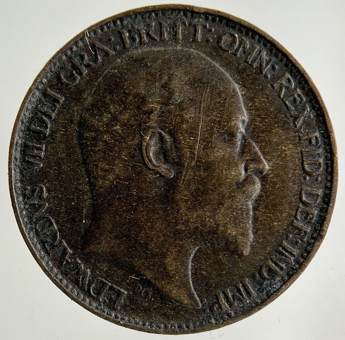 1902 Edward VII Farthing Coin | Very High Grade