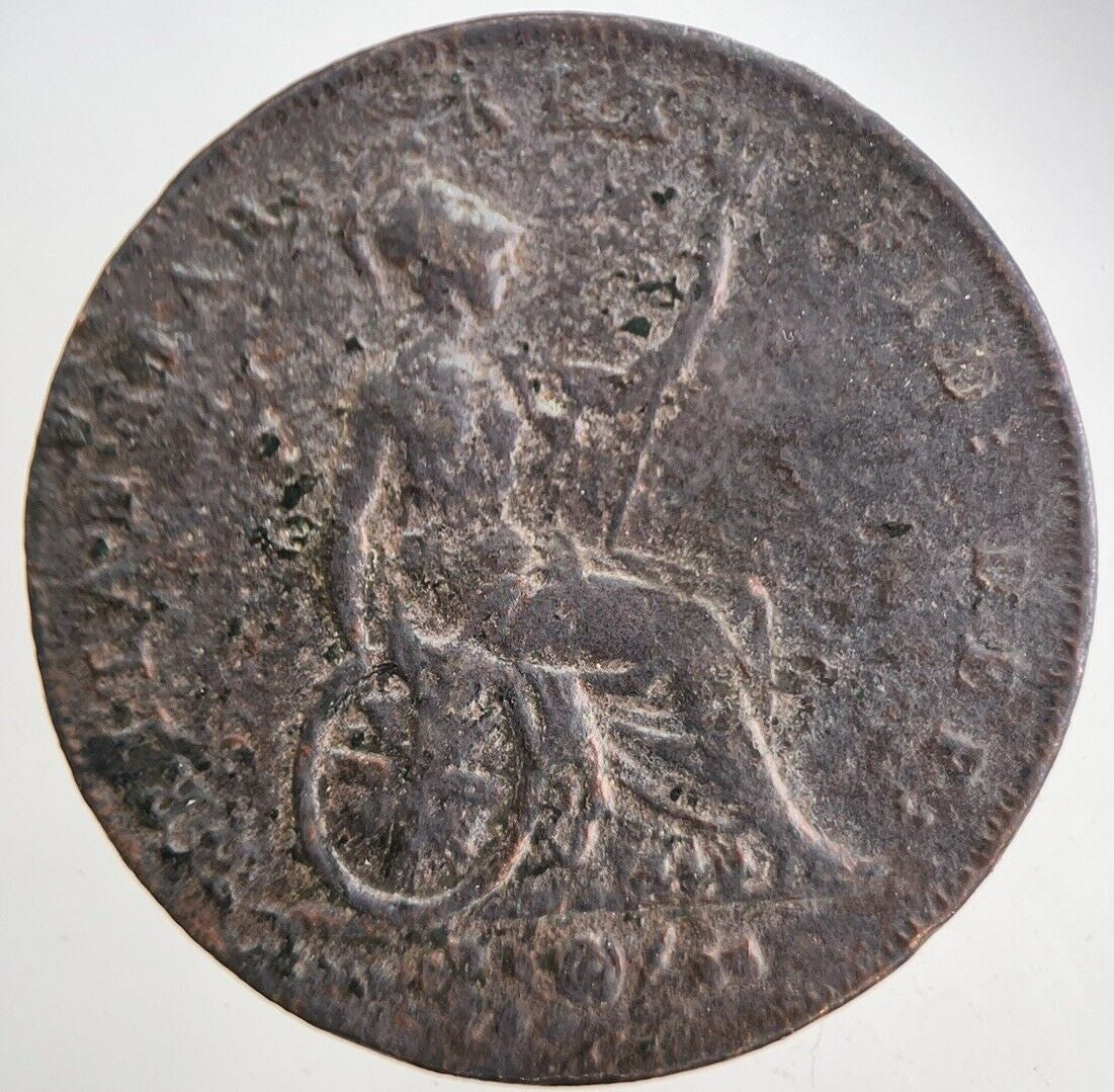 1826 George IV Half-Penny Coin | Fine Collectable Grade | a5740