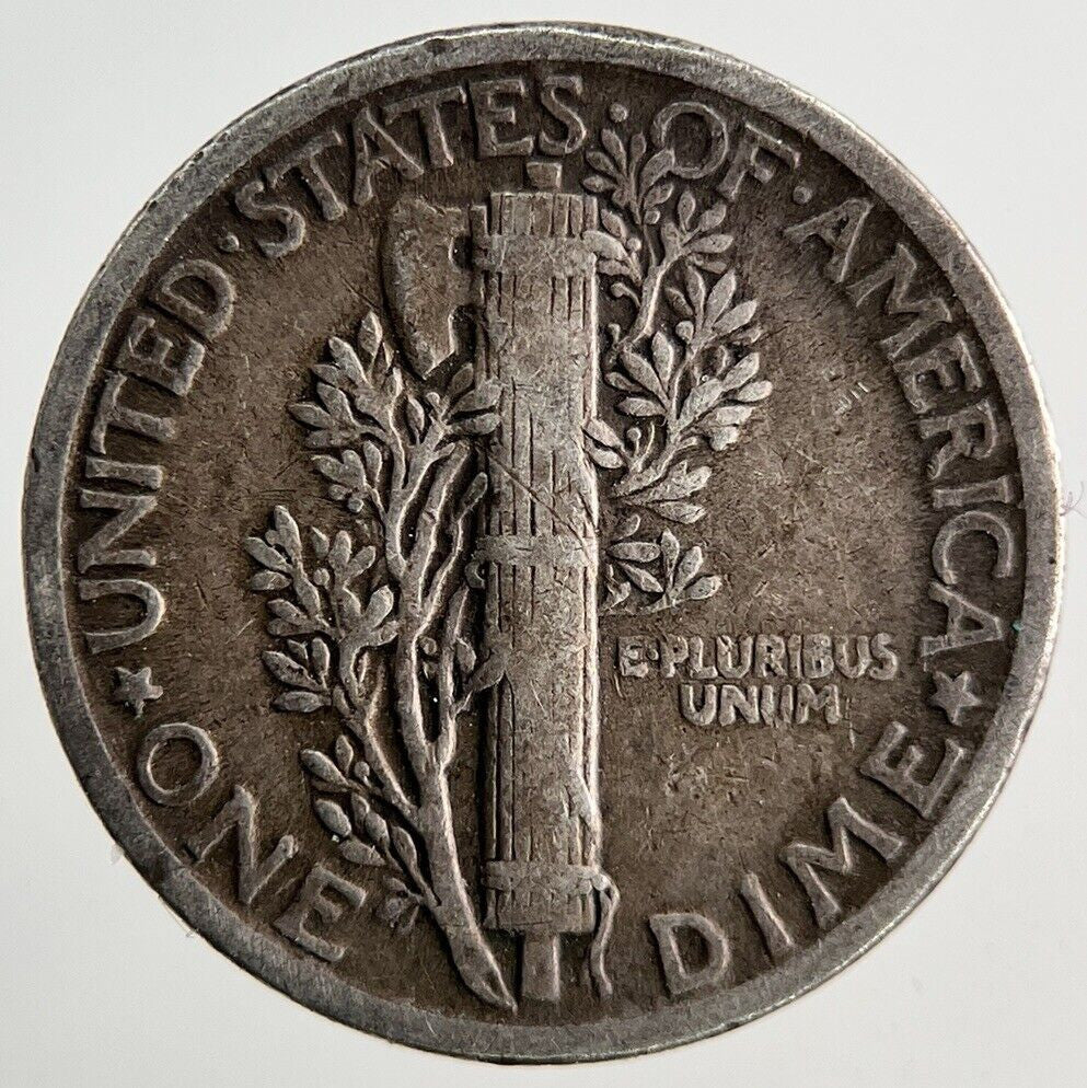 1931 US USA Mercury One Dime Silver Coin | Fine Collectable Grade