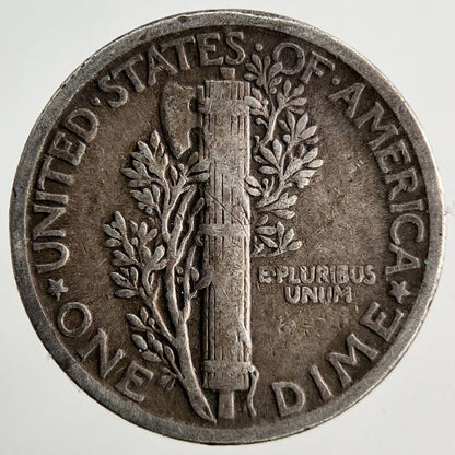 1931 US USA Mercury One Dime Silver Coin | Fine Collectable Grade