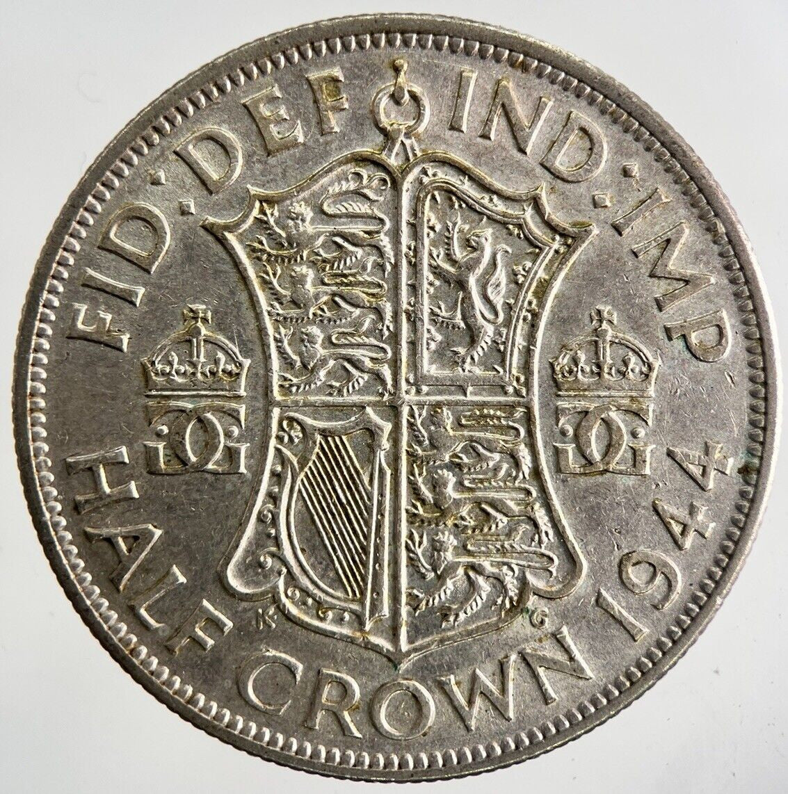 1944 George VI Half - Crown Silver Coin | Very High Grade