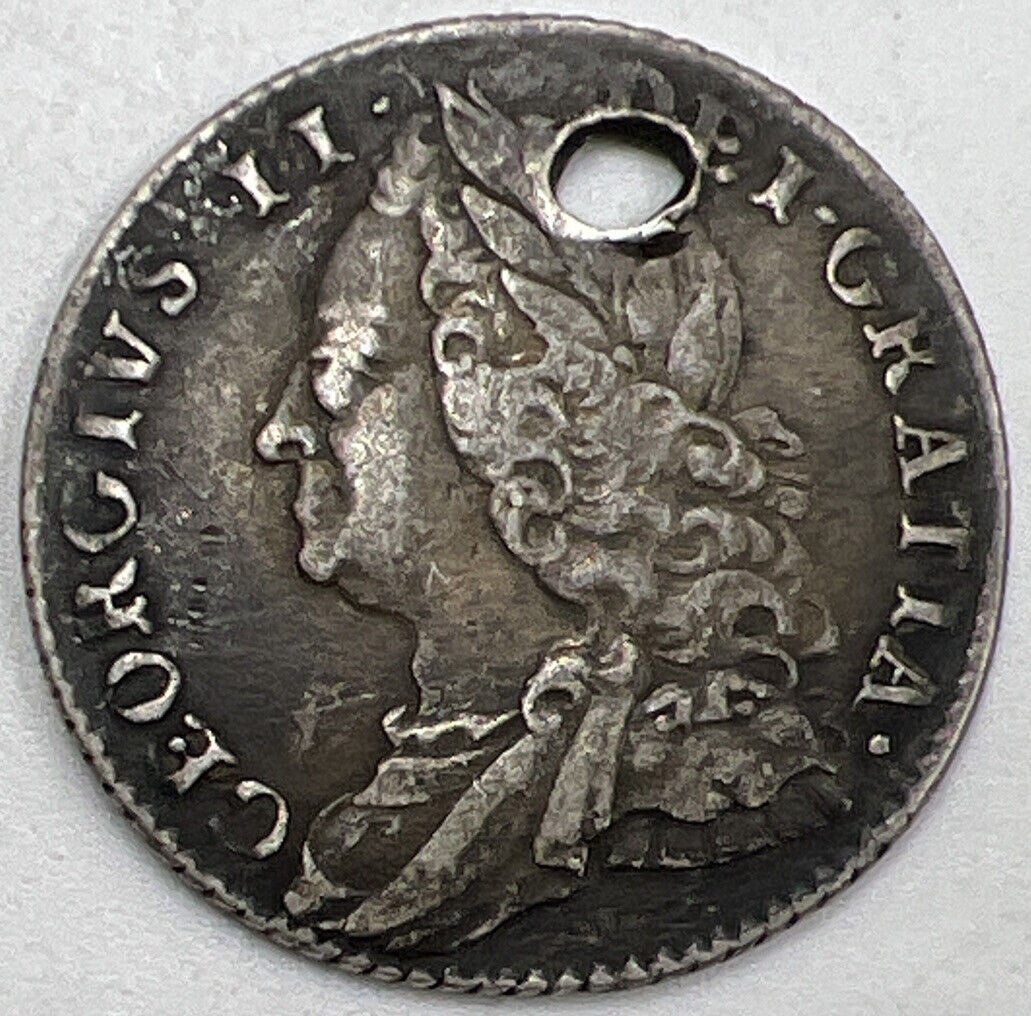 1757 George II Sixpence | British Silver Coin | Collectable Grade | a842