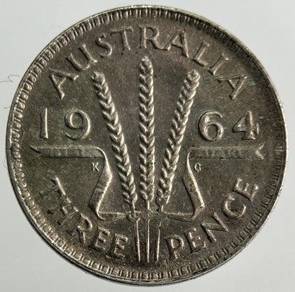 1964 Australia Threepence Silver Coin | Very High Grade