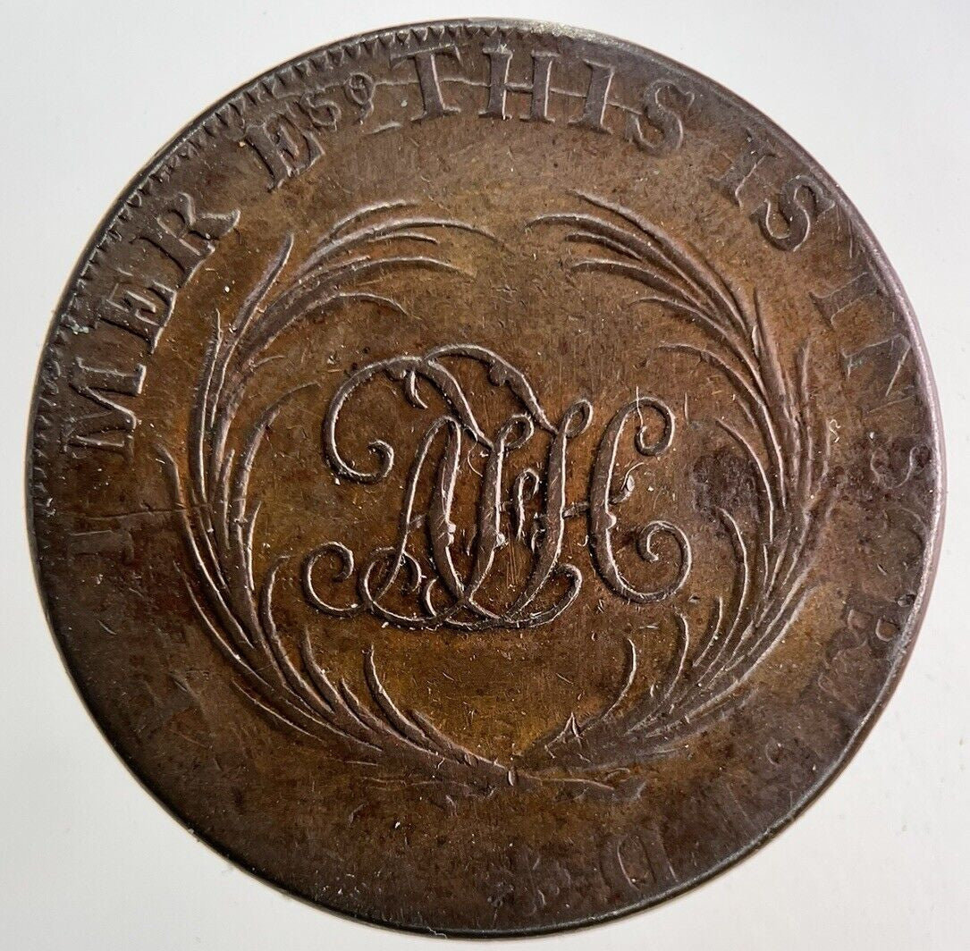 Payable In London Token Half - Penny Coin | Fine Collectable Grade