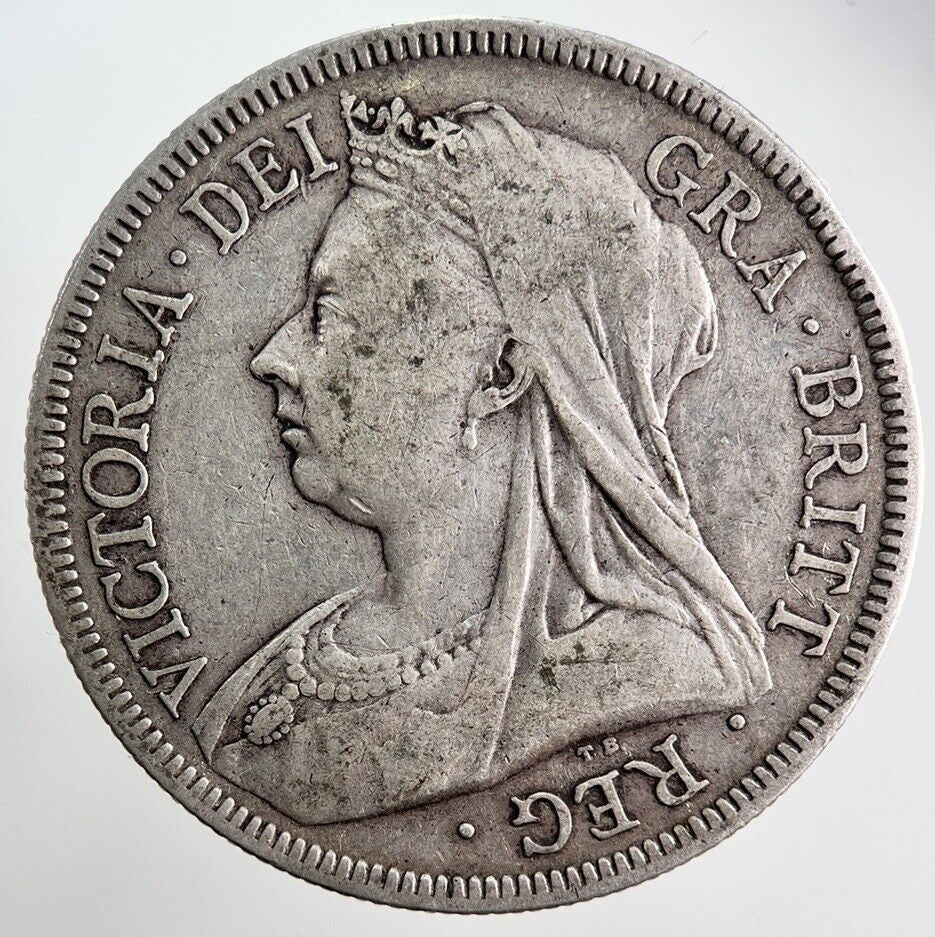 1893 Victoria Half - Crown Silver Coin | Fine Collectable Grade