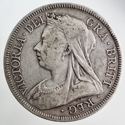 1893 Victoria Half - Crown Silver Coin | Fine Collectable Grade