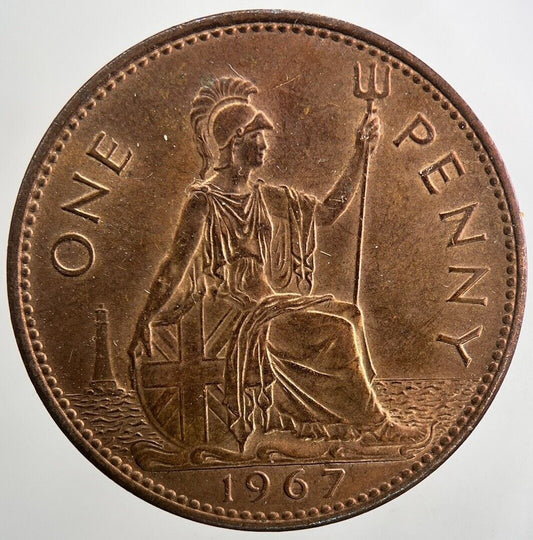 1967 Elizabeth II 2nd One Penny Coin | Very Fine Grade